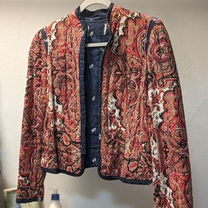 Handstiched Reversible patterned jacket